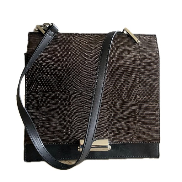 Zara women’s crossbody purse, bag, brown & black, pattern, good condition - Picture 1 of 6